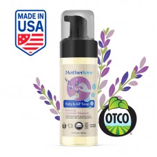 Motherlove Baby & All® Soap - Relaxing Lavender Blossom 168ml | Gentle foaming all-purpose castile soap made with organic ingredients | Organic Baby Soap | Made in USA | 3 months+ Motherlove Baby & All® Soap - Relaxing Lavender Blossom 168ml | Gentle foaming all-purpose castile soap made with organic ingredients | Organic Baby Soap | Made in USA | 3 months+